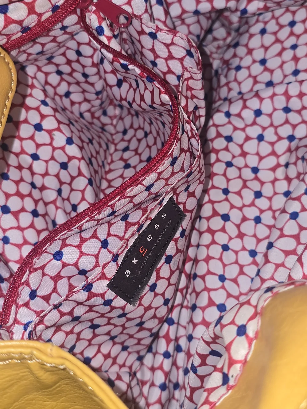 Yellow Leather Shoulder Bag with Front Flap Pocket
